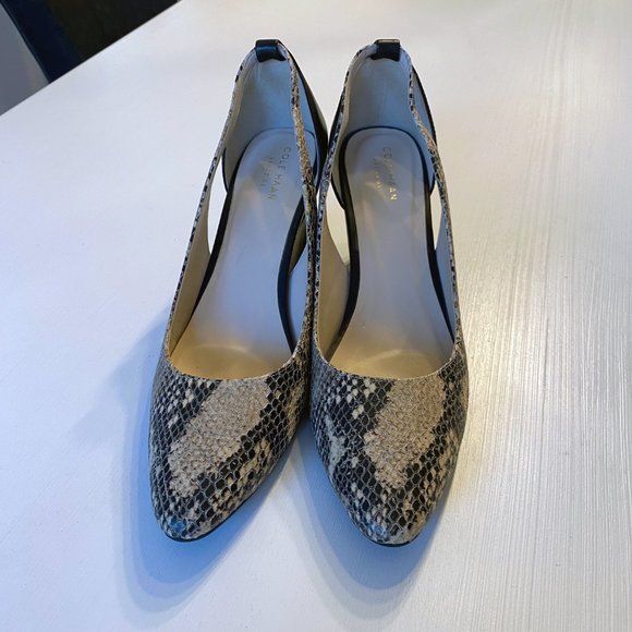 Cole Haan Women’s Grand OS Snakeskin Print‎ Wedges Size 9 B - Picture 3 of 12
